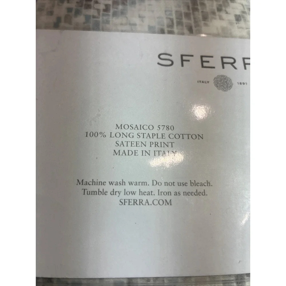 Sferra Mosaico 5780 Boudoir Sham Tin 12 X 16